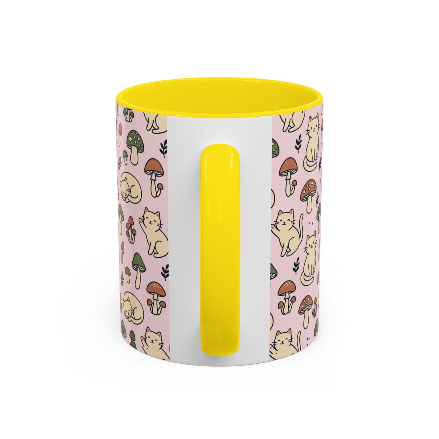 Cats and Mushrooms Mug | Accent Coffee Mug