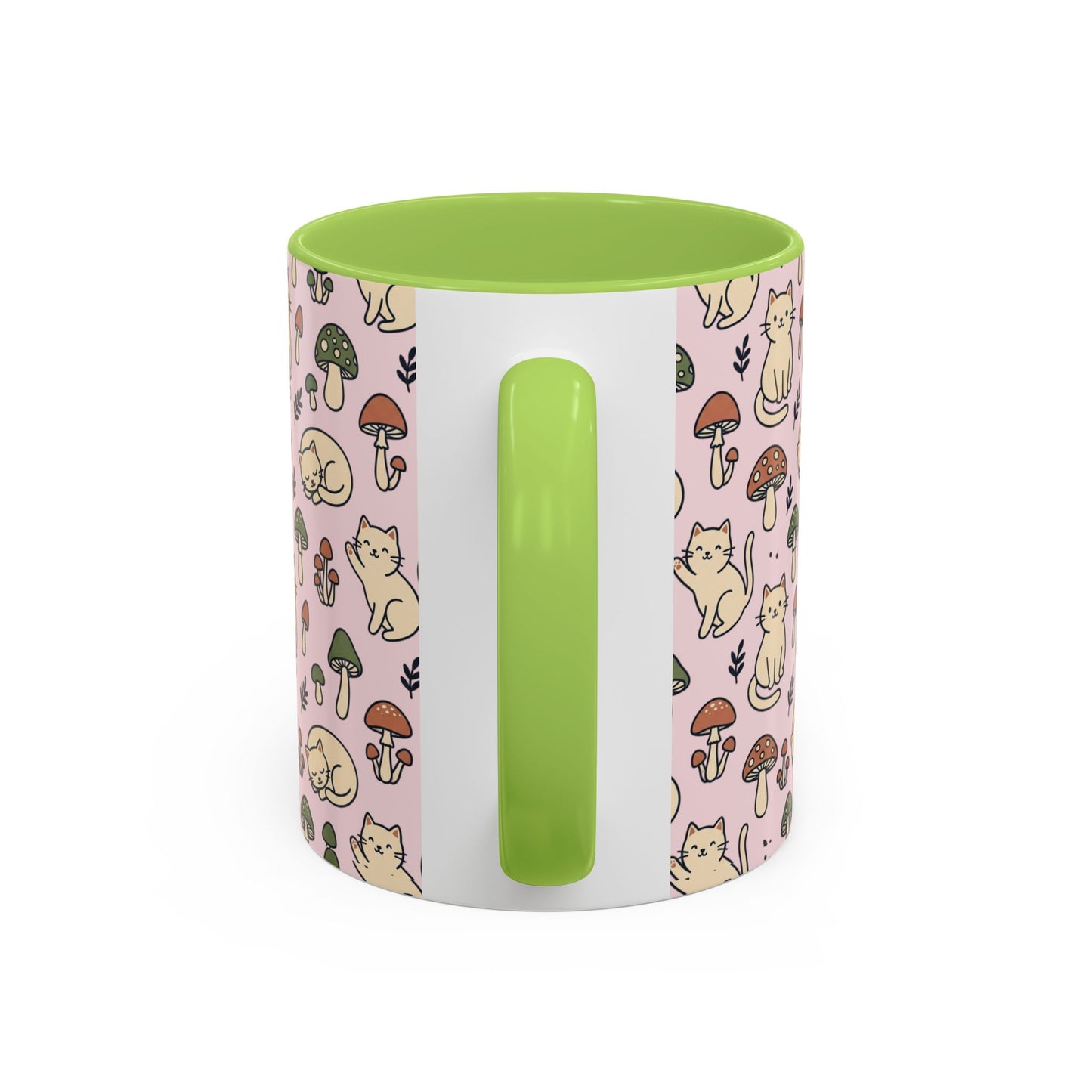 Cats and Mushrooms Mug | Accent Coffee Mug