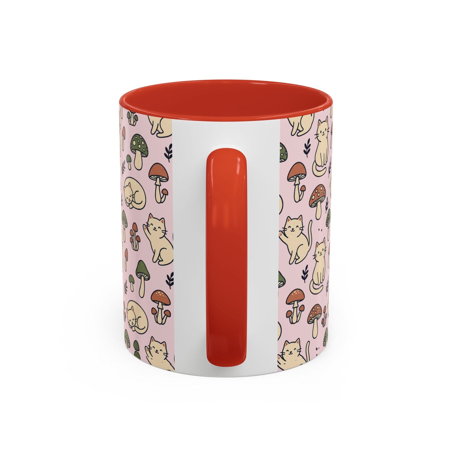 Cats and Mushrooms Mug | Accent Coffee Mug