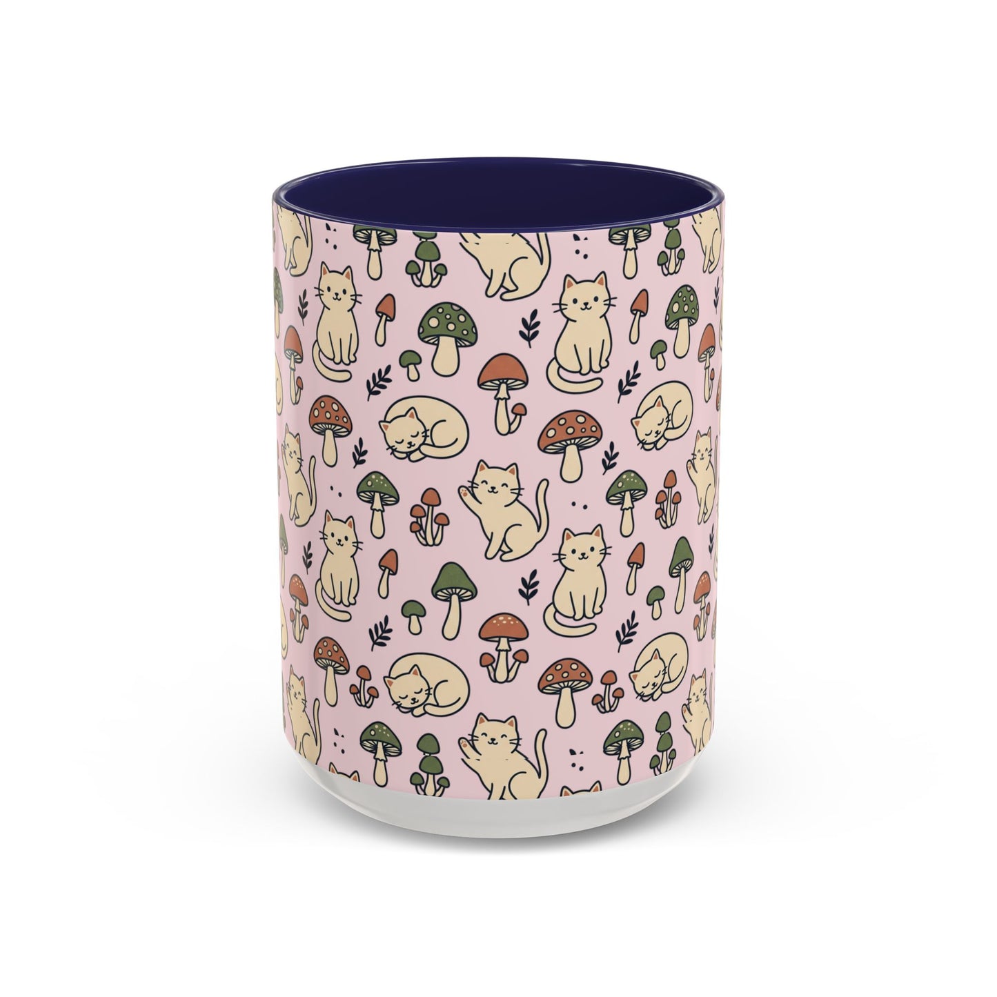 Cats and Mushrooms Mug | Accent Coffee Mug