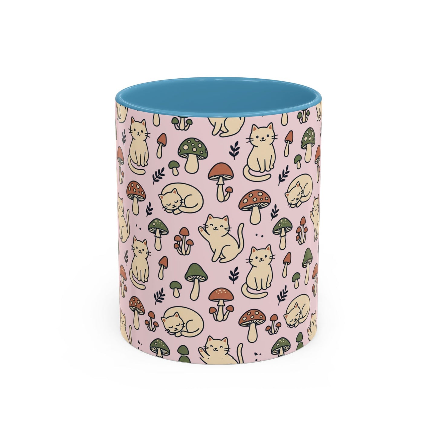 Cats and Mushrooms Mug | Accent Coffee Mug
